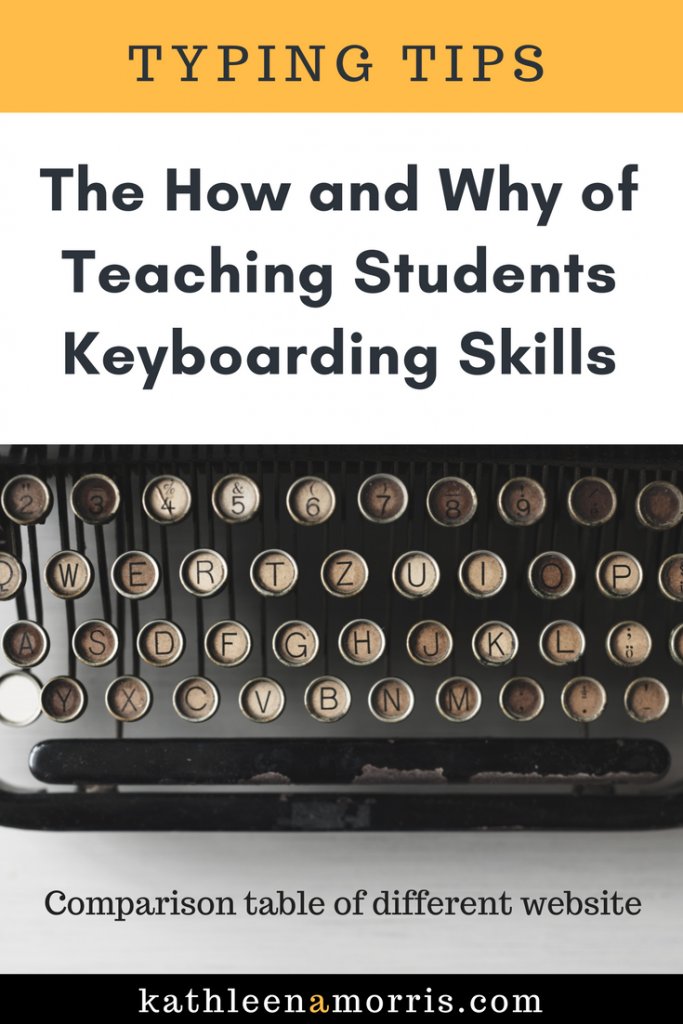 Comparison table of 4 of the best free online resources for learning keyboarding. This post discusses the teaching of both handwriting and touch typing.
