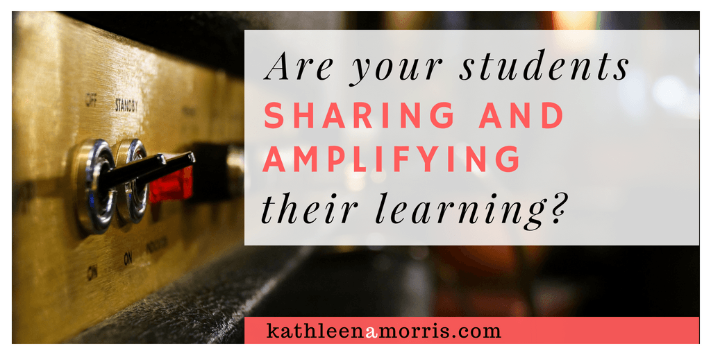 Perhaps sharing online isn't enough and there are things teachers and students can do to really amplifying the learning experience. I offer some reflections and ideas on how to do this. Kathleen Morris Primary Tech
