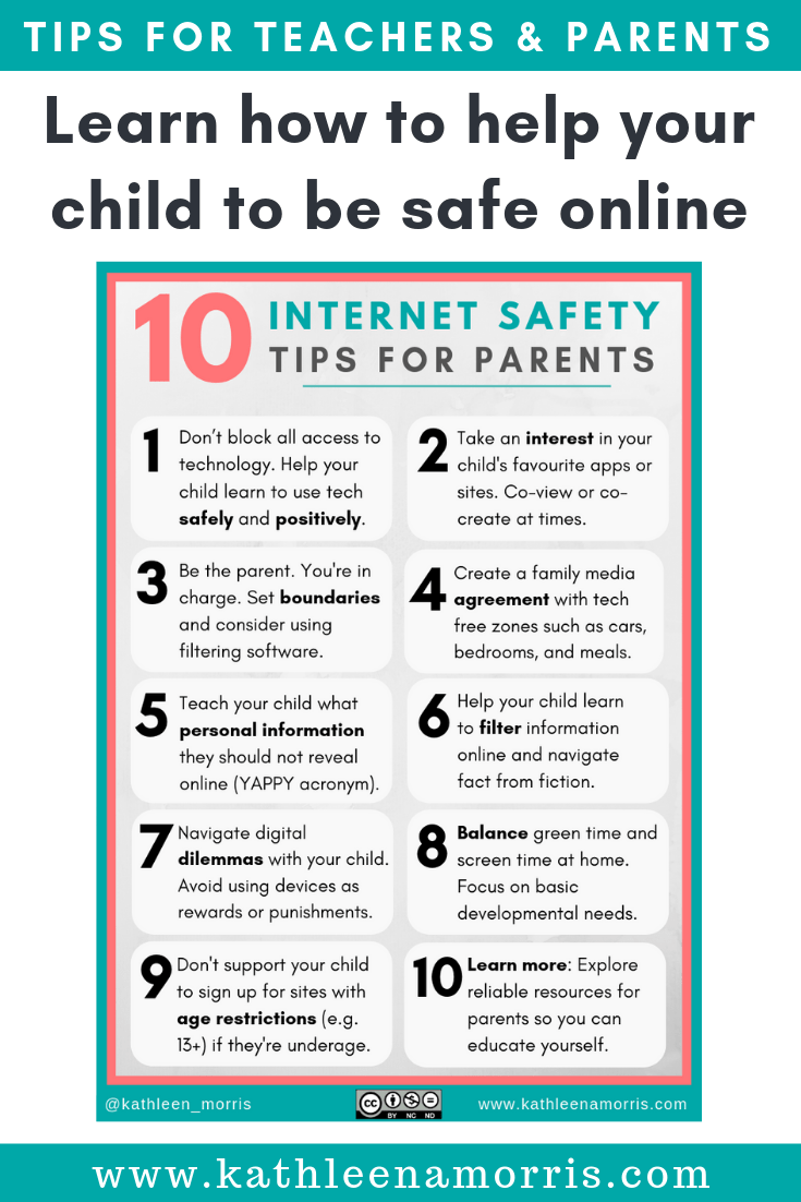 Learn How To Help Your Child To Be Safe Online Pinterest Kathleen Morris Primary Tech Resources To Help Teachers With Technology In The Classroom