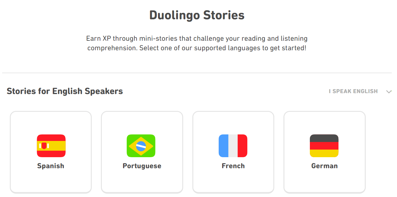 Screenshot Duolingo Stories